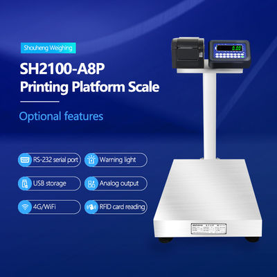 SH2100-A8P Табличная шкала высокая точность и светодиодный дисплей 50 см * 60 см Размер для взвешивания / печати