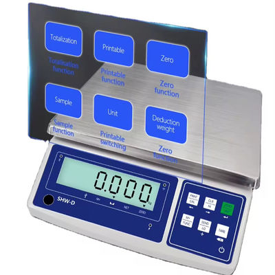 Настраиваемая шкала с 15 кг LCD дисплеем ABS с точностью и батареей 6V/4000mAh