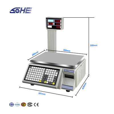 AC 100-240V/DC21V настраиваемая поддержка OBM печать штрих-код таблицы шкалы SHW-TMC 15 кг