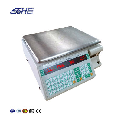 Развитая шкала штрих-кодов SHV-TMA 30 кг с пластинкой из пластика ABS/нержавеющей стали