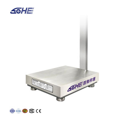 SOHE A1S 500KG 500*600 Нержавеющая сталь Платформа масштаб для морепродуктов и пищевых заводов