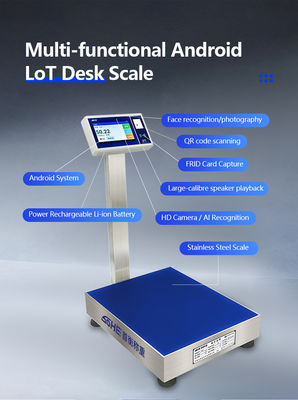 Синий 7-дюймовый Sohe Android Smart Scale с коллекцией карт ID/IC/RFID и системой входа-выхода из Интернета вещей