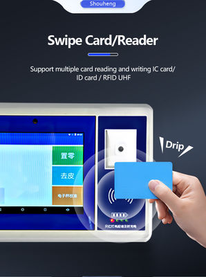 Синий 7-дюймовый Sohe Android Smart Scale с коллекцией карт ID/IC/RFID и системой входа-выхода из Интернета вещей